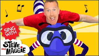 Bugs Song for Kids | Fly Like a Butterfly, Dragonfly, Bumblebee | Sing with Steve and Maggie