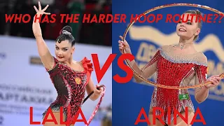 Arina Averina VS Lala Kramarenko-hoop theorical difficulty analysis