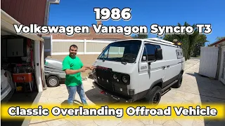 1986 Volkswagen Vanagon Syncro T3: Classic Overlanding Off-Road Vehicle