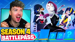 *NEU* Season 4 BATTLEPASS 100% Freigeschaltet!! (MIT GEHEIMEN SKINS & Spider Gwen)