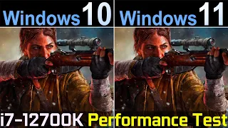 Windows 10 vs. Windows 11 - i7-12700K - Performance Test