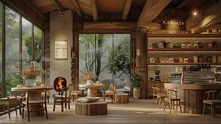 Warm Spring Wooden House Space | Gentle Friday with Elegant Jazz & Bossa Nova for a Positive Mood