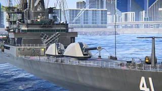 USS Arkansas - New Nightmare for ACV/BB. Have 3 Slots Cannons - Modern Warships