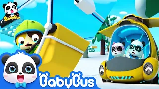 Baby Kitten is Trapped In The Snow | Super Panda Rescue Team | Kids Cartoon | BabyBus