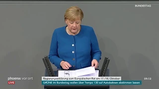 Regierungserklärung Merkel und Aussprache  zum Europäischen Rat am 17.10.19