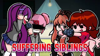 Suffering Siblings But It's Yuri & Natsuki Vs. GF & Monika | FNF Pibby Apocalypse - FNF Cover