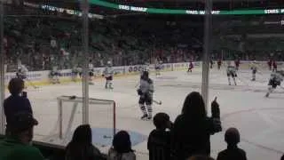 Dallas stars pre game warm ups