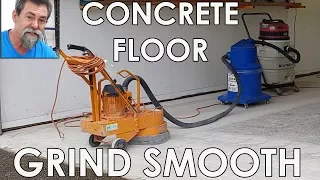 Concrete Grinder Brings Garage Slab Back To Life! Dave Stanton easy woodworking tips and tricks