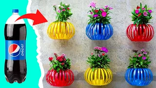 Plastic bottle flower vase making | Waste material craft idea #shorts #bestoutofwaste #youtubeshorts