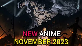 Upcoming Anime November 2023