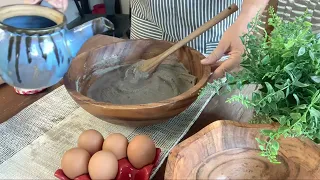 Traditional buckwheat crêpe or Galette Complète from Brittany in France.