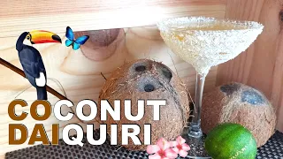 How to make a COCONUT DAIQUIRI - a Very Refreshing Coconut forward drink for the nice SUMMER Days