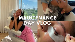 VLOG: Maintenance Day! | Gold Infusion Facial, Blowout, Lashes + More | Sloan Byrd