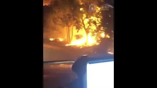 Dramatic Footage Shows Firefighters in Western Australia Surrounded by Bushfire