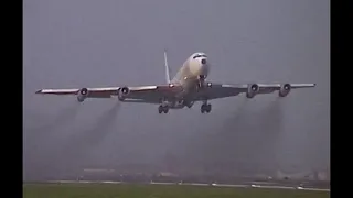 glorious times Boeing 707 and Douglas DC-8 classics at Ostend