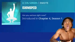 IShowSpeed Reacts To His Fortnite Emote! 🤩