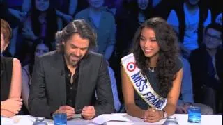 Première dispute pour Aymeric Caron et Miss France 2014 - On n'est pas couché -  18/01/14 #ONPC