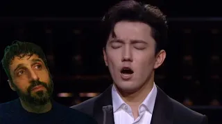 REACTION to Placido Domingo & Dimash  - Au fond du Temple Saint