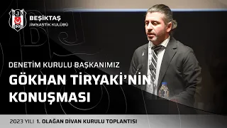 Denetim Kurulu Başkanımız Gökhan Tiryaki'nin Konuşması | 2023 Yılı 1. Olağan Divan Kurulu Toplantısı