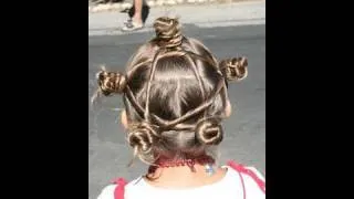 Star Twist Buns | 4th of July | Cute Girls Hairstyles