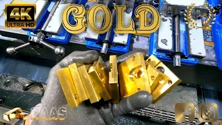 Unlocking Precision: Machining Gold-Like Materials with Haas CNC | Behind the Scenes