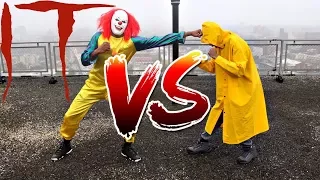 PENNYWISE VS GEORGIE FIGHT!!!! WHO WILL FLOAT??? OMG!!!! (BATTLE)