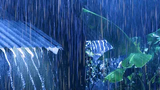 Stop Overthinking & Sleep Instantly with Heavy Rain & Epic Thunder Sounds - Tropical Thunderstorm #1