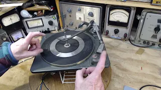 Garrard AT60 Record Player Video #1 of 3 - Below Deck Restoration