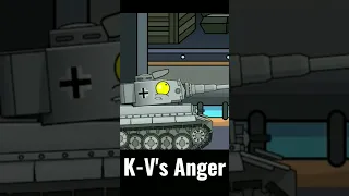 K-V44m Is Angry 🙃 #shorts #tanks #kv44 #homeanimations