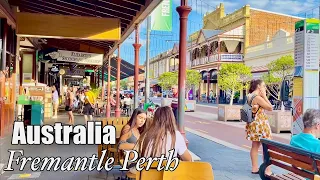 Fremantle Perth: Western Australia 🇦🇺| 4k Walking tour Australia | Fremantle Markets, uhd 60fps