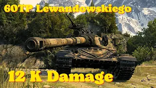 World of tanks 60TP Lewandowskiego - 12 K Damage 4 Kills, wot replays