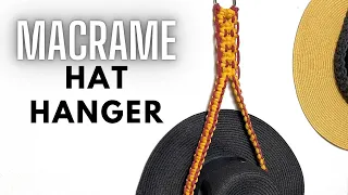 DIY Macrame Hat Hanger Using Two Colors | Beginner Friendly Pattern | Easy Tutorial