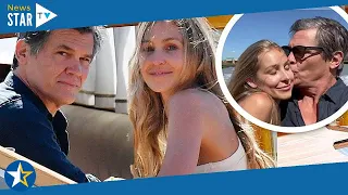 Josh Brolin, 53, and Kathryn Boyd, 33, ride a speedboat then kiss 948403