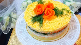 Потрясающе Вкусный Салат "Мимоза"! ГОТОВЛЮ КАЖДЫЙ ГОД НА ПРАЗДНИЧНЫЙ СТОЛ!