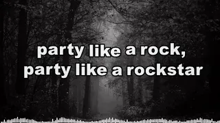 Party Like A Rock Star || Shop Boyz || Lyrics