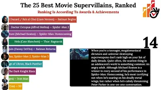 The 25 Best Movie Supervillains, Ranked 📽️📽️📽️📽️