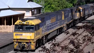 Pacific National trains at Mt' Lofty Station  and Heathfield.