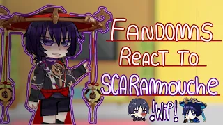 |Fandoms react to each others| °Scaramouche° (3.1) !WIP! °🇬🇧/🇷🇺/🇧🇷°