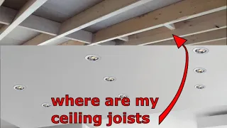 How to locate the position of my ceiling joists, roof beam timber