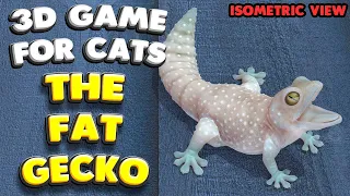 3D game for cats | THE FAT GECKO (isometric view) | 4K, 60 fps, stereo sound