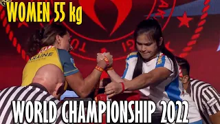 Women 55 kg RIGHT - World Armwrestling Championship 2022