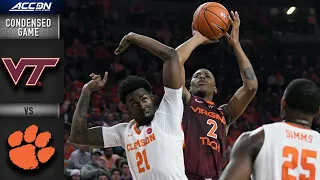 Virginia Tech vs. Clemson Condensed Game | ACC Basketball 2019-20