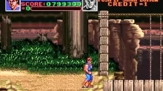 Cuidado com a pedra - Super Double Dragon [SNES]