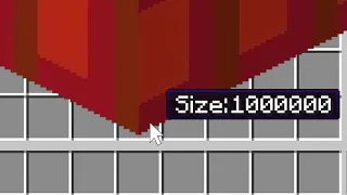 What if I place down a size MILLION block?