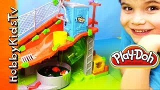 Trash Pack Slime and PLAY-DOH Toy Review! We Play with Ooze with HobbyKidsTV