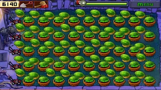 Melons party Pots strategy SURVIVAL NIGHT 5 Flags COMPLETED | Plants vs Zombies | pvz2 gameplay.