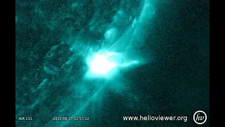 SOLAR FLARE M4 AR3088.(2022-08-27 01:10:31 - 2022-08-27 04:09:55 UTC)