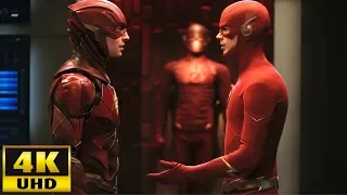 DCEU Barry Allen meets The Flash [4K Ultra HD] | Crisis On Infinite Earths Scene