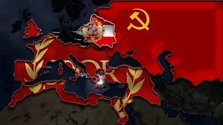 Roman Empire vs Poland Lithuania vs Soviet Union | Hoi4 Timelapse
