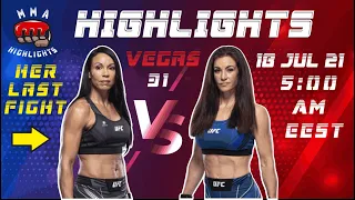UFC Vegas 31 Marion Reneau vs Miesha Tate | Highlights [Her last UFC fight]